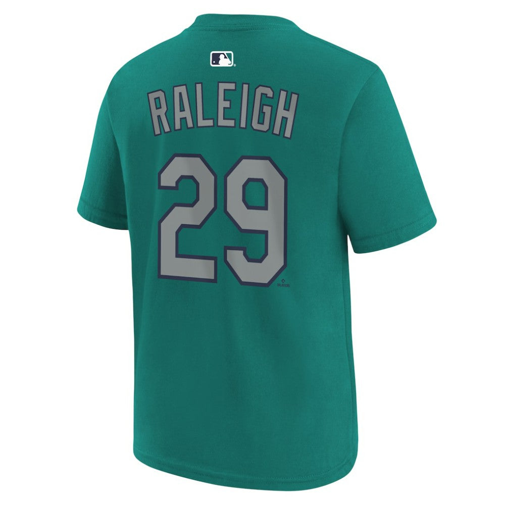 Cal Raleigh Seattle Mariners Nike Youth Name & Number T-Shirt - MLB