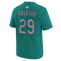 Cal Raleigh Seattle Mariners Nike Youth Name & Number T-Shirt - MLB