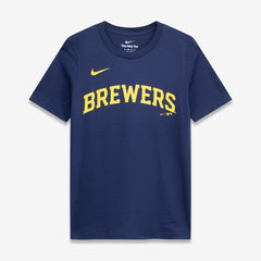 Jackson Chourio Milwaukee Brewers Nike Youth Name & Number T-Shirt - MLB