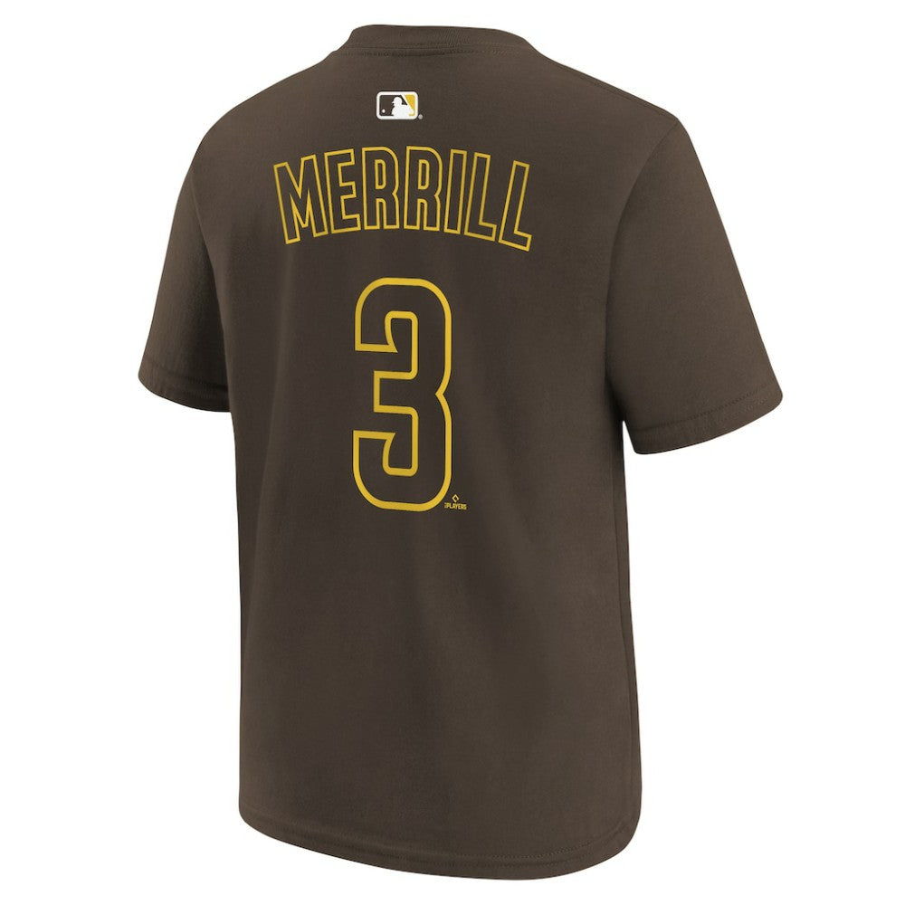 Jackson Merrill San Diego Padres Nike Youth Name & Number T-Shirt - MLB