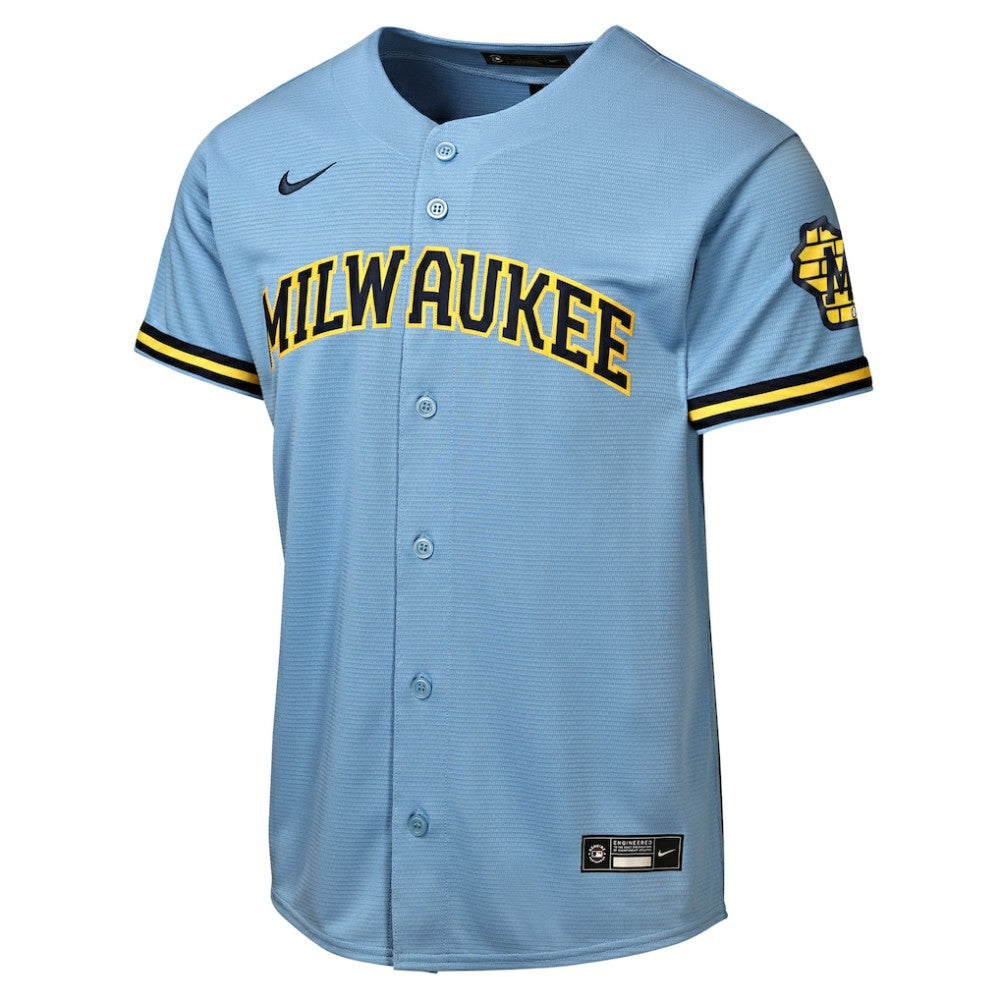 Milwaukee Brewers Nike Youth Road Stadium Jersey - MLB