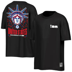 USMNT Outerstuff FIFA World Cup 2026 Rally Oversized 2-Hit T-Shirt Black - FIFA World CUP