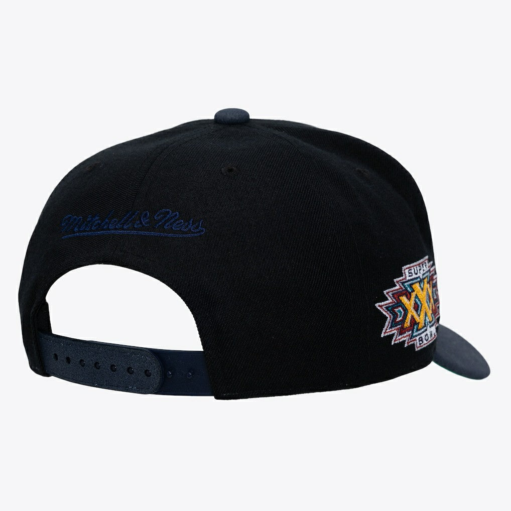 Dallas Cowboys Super Bowl XXX Champions Lux Pro Snapback Black | Mitchell & Ness