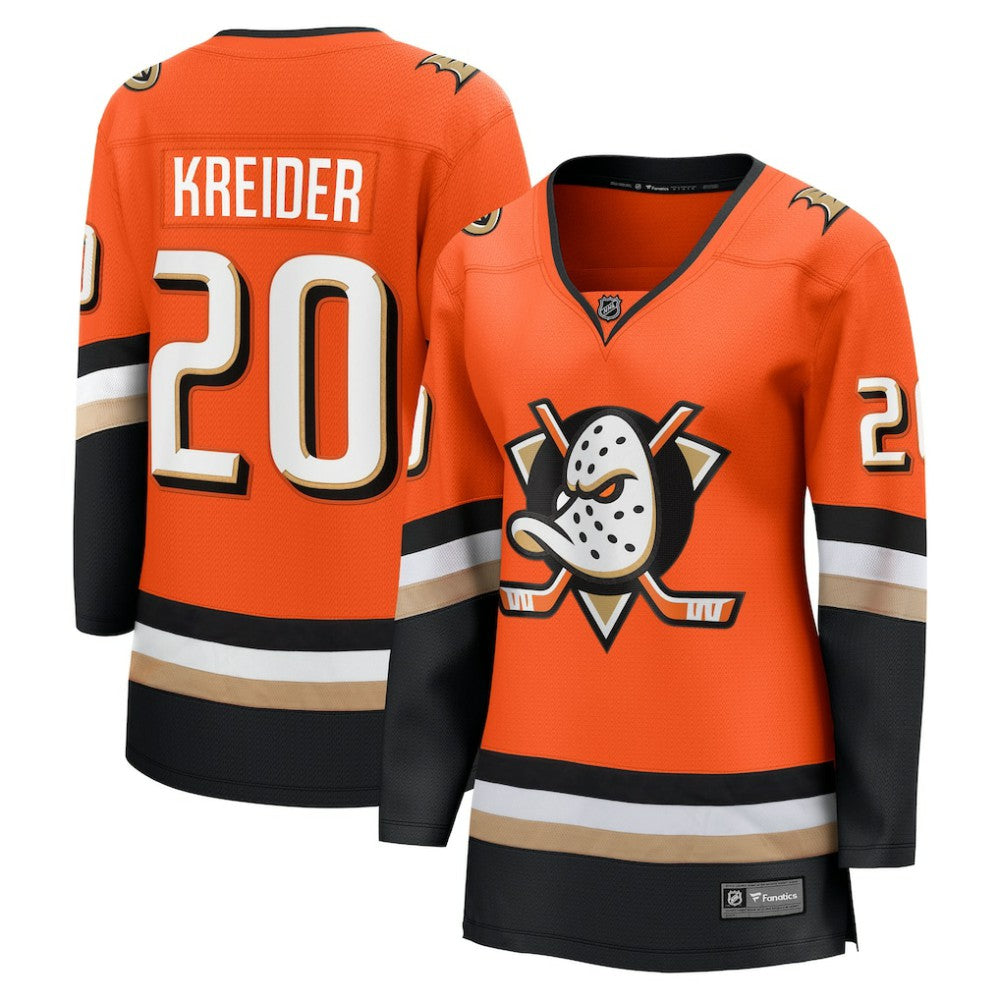 Chris Kreider Anaheim Ducks Fanatics Women's Home Breakaway Player Jersey - Orange - NHL