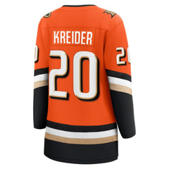 Chris Kreider Anaheim Ducks Fanatics Women's Home Breakaway Player Jersey - Orange - NHL