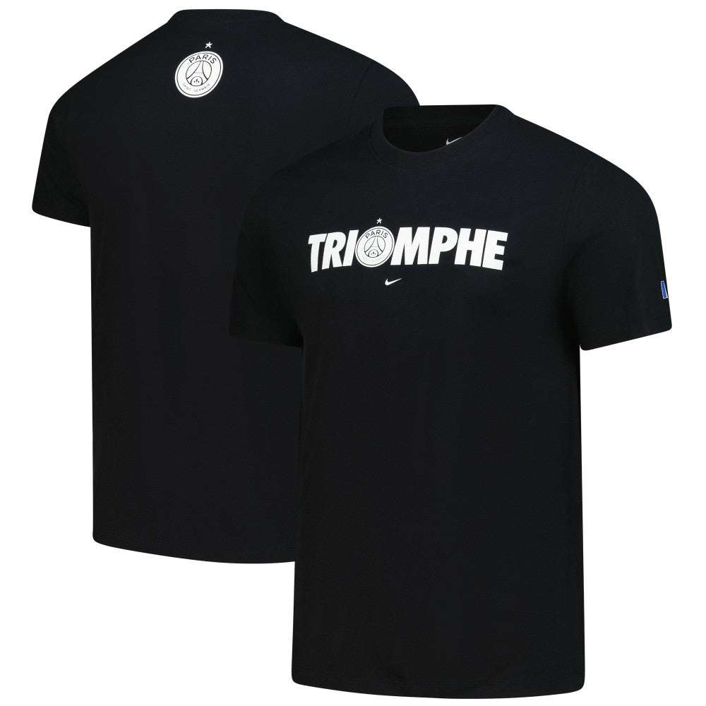 Paris Saint-Germain 2025 Champions of Europe Triomphe T-Shirt Black | Nike discount