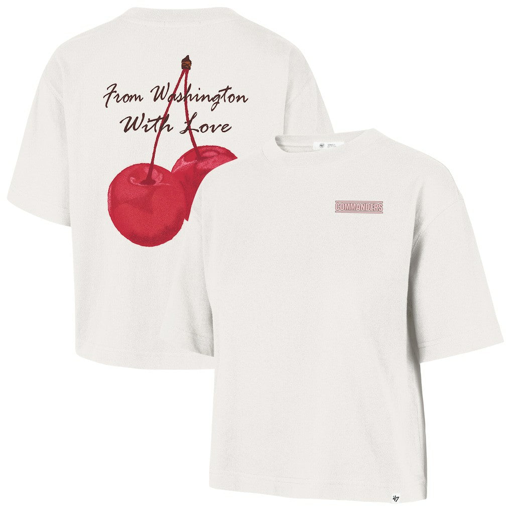Washington Commanders '47 Women's Love Letter Reed City T-Shirt Cream | 47 brand