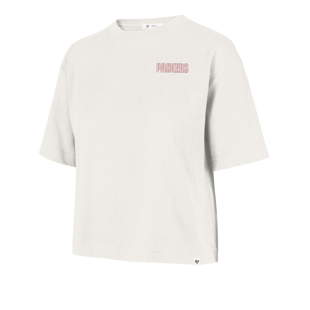 Green Bay Packers '47 Women's Love Letter Reed City T-Shirt Cream | 47 brand