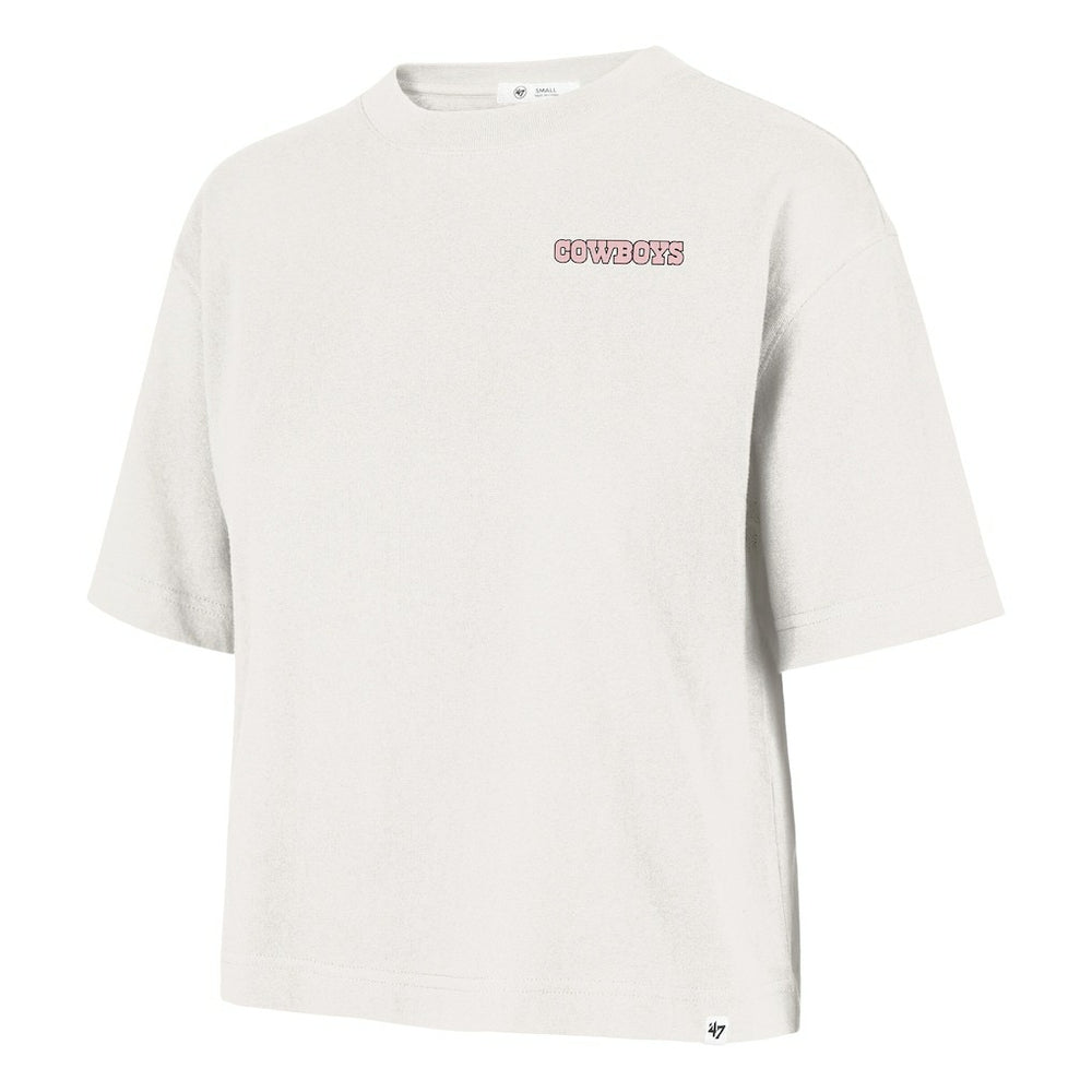 Dallas Cowboys '47 Women's Love Letter Reed City T-Shirt Cream | 47 brand