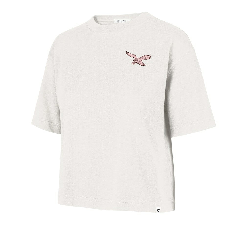 Philadelphia Eagles '47 Women's Love Letter Reed City T-Shirt Cream | 47 brand