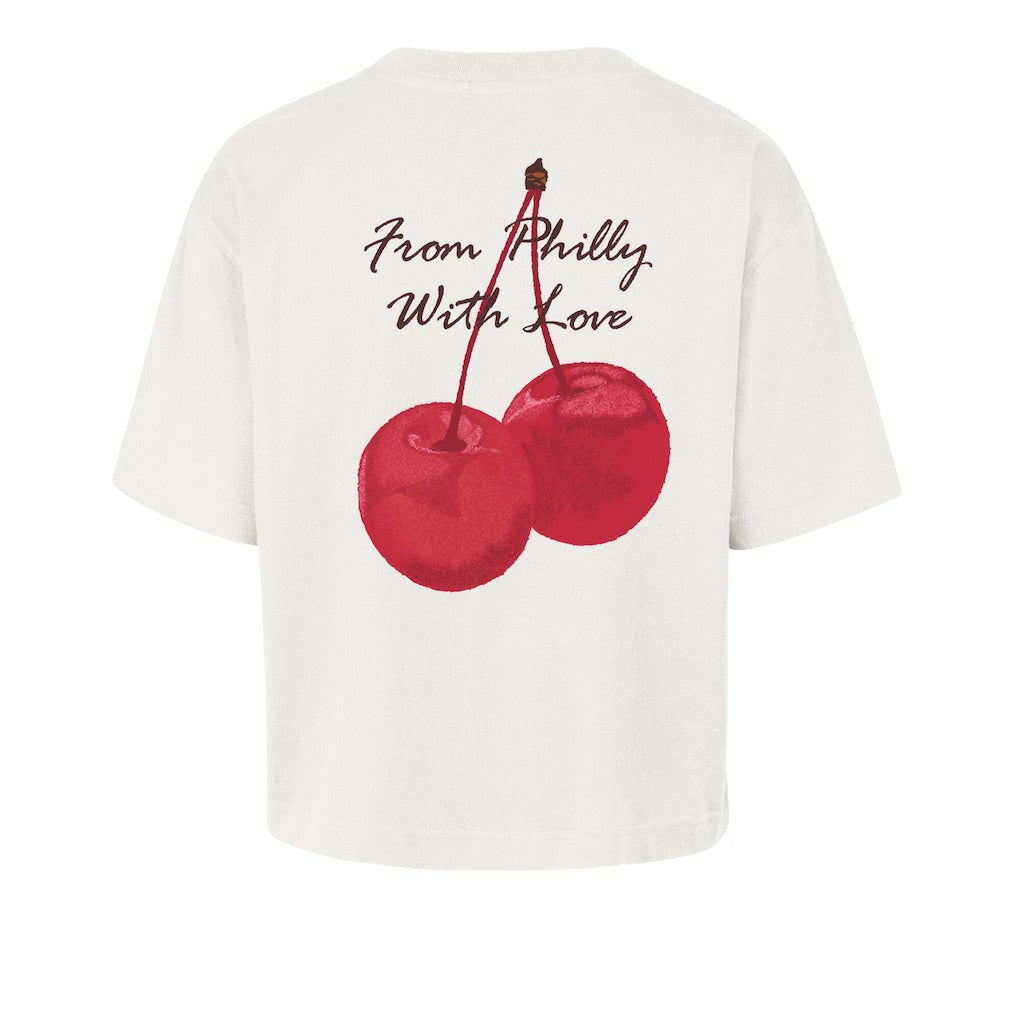 Philadelphia Eagles '47 Women's Love Letter Reed City T-Shirt Cream | 47 brand