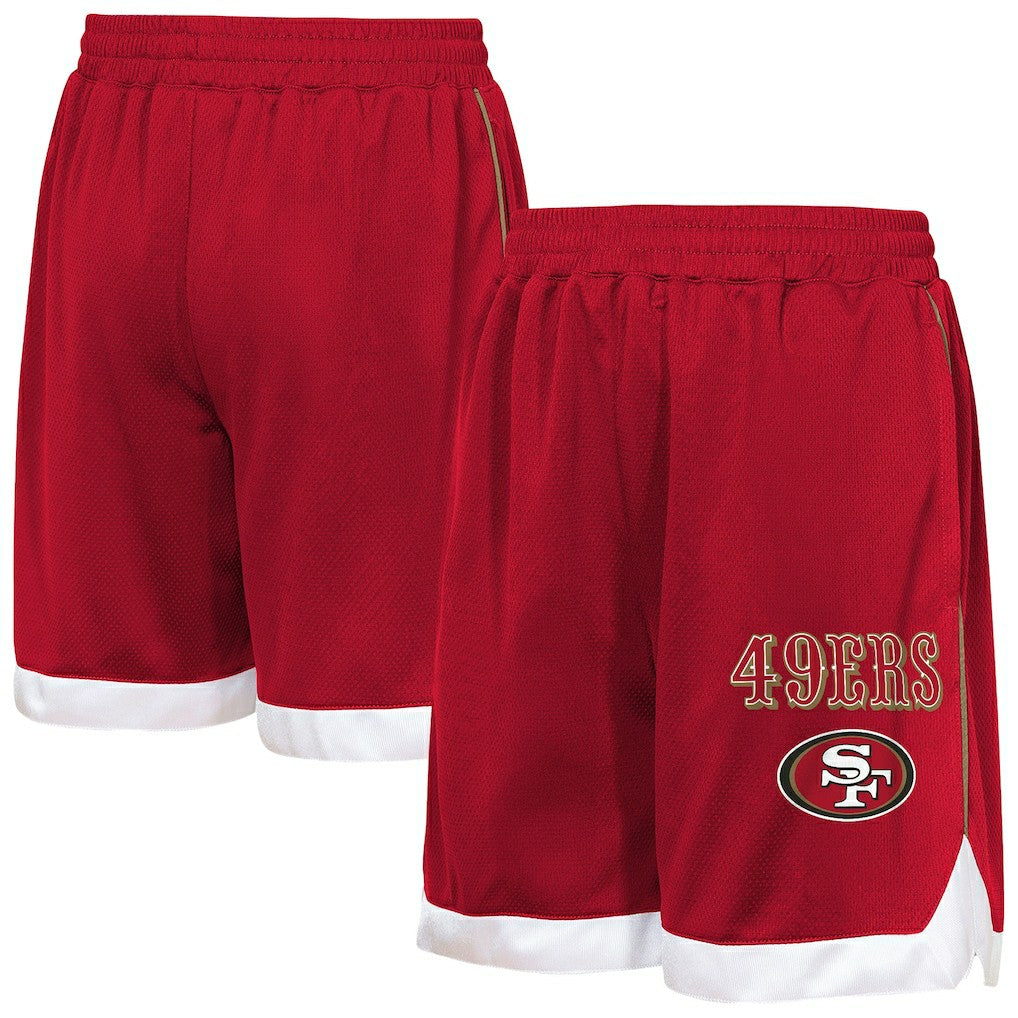 San Francisco 49ers Outerstuff Youth All Star Mesh Shorts Scarlet | NFL