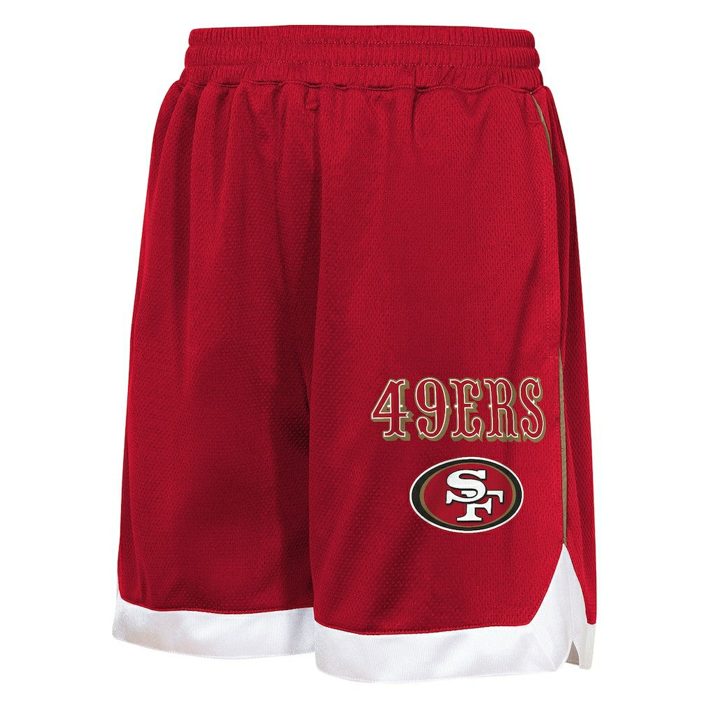 San Francisco 49ers Outerstuff Youth All Star Mesh Shorts Scarlet | NFL