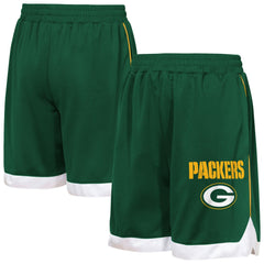Green Bay Packers Outerstuff Youth All Star Mesh Shorts Green | NFL