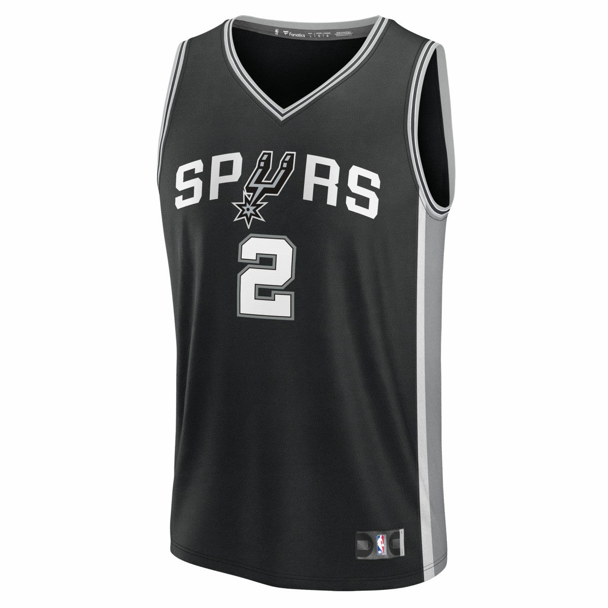 Dylan Harper San Antonio Spurs 2025 NBA Draft First Round Pick Fast Break Replica Jersey Icon Edition Black - NBA