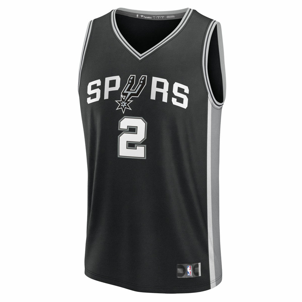 Dylan Harper San Antonio Spurs 2025 NBA Draft First Round Pick Fast Break Replica Jersey Icon Edition Black - NBA