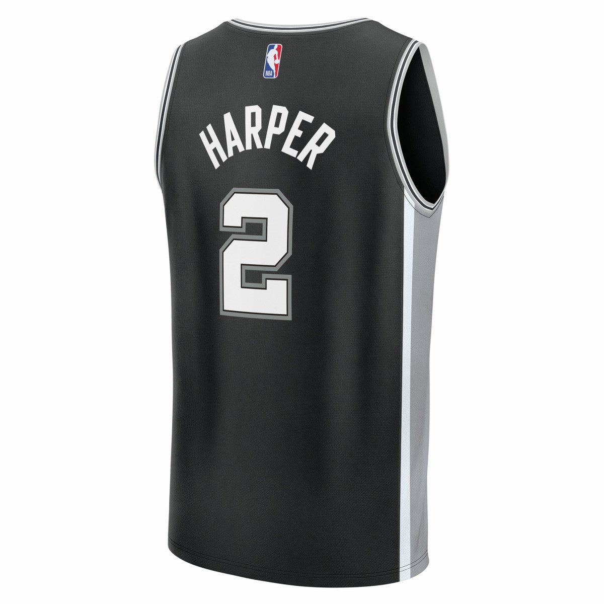Dylan Harper San Antonio Spurs 2025 NBA Draft First Round Pick Fast Break Replica Jersey Icon Edition Black - NBA