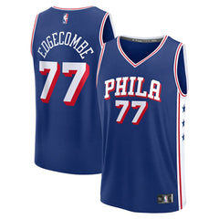 V. J. Edgecombe Philadelphia 76ers Youth 2025 NBA Draft First Round Pick Fast Break Replica Jersey Icon Edition Royal - NBA