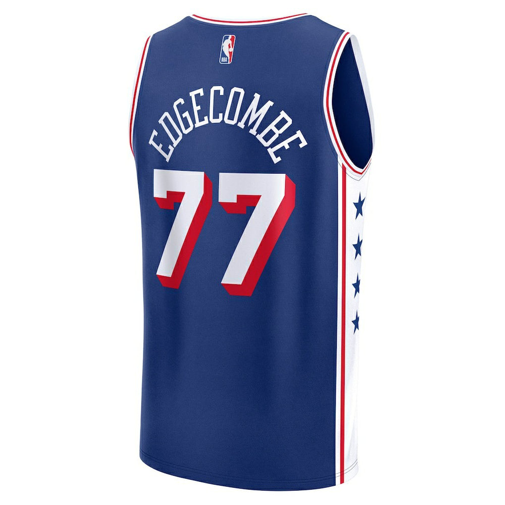 V. J. Edgecombe Philadelphia 76ers Youth 2025 NBA Draft First Round Pick Fast Break Replica Jersey Icon Edition Royal - NBA