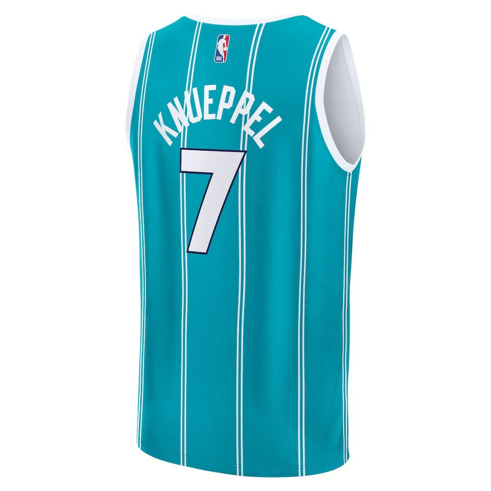 Kon Knueppel Charlotte Hornets 2025 NBA Draft First Round Pick Fast Break Replica Jersey Icon Edition Teal - NBA