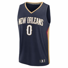 Jeremiah Fears New Orleans Pelicans 2025 NBA Draft First Round Pick Fast Break Replica Jersey Icon Edition Navy - NBA