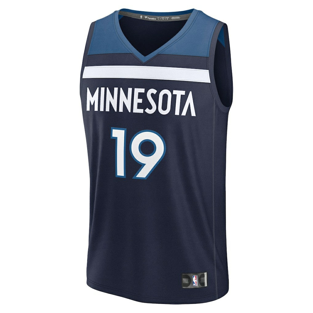 Joan Beringer Minnesota Timberwolves 2025 NBA Draft First Round Pick Fast Break Replica Jersey Icon Edition Navy - NBA