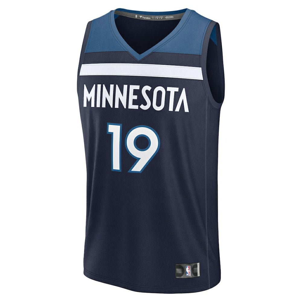 Joan Beringer Minnesota Timberwolves 2025 NBA Draft First Round Pick Fast Break Replica Jersey Icon Edition Navy - NBA