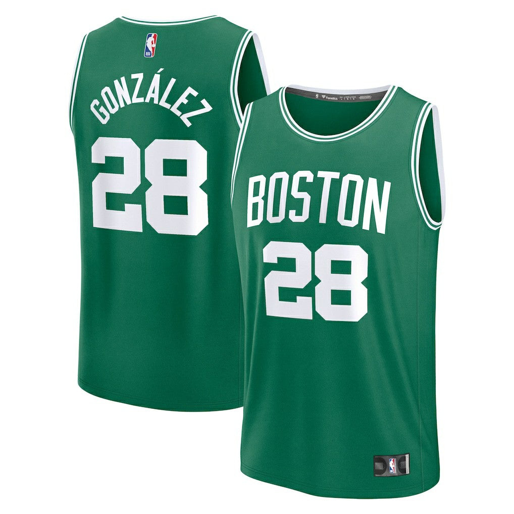 Hugo Gonzalez Boston Celtics 2025 NBA Draft First Round Pick Fast Break Replica Jersey Icon Edition Kelly Green - NBA