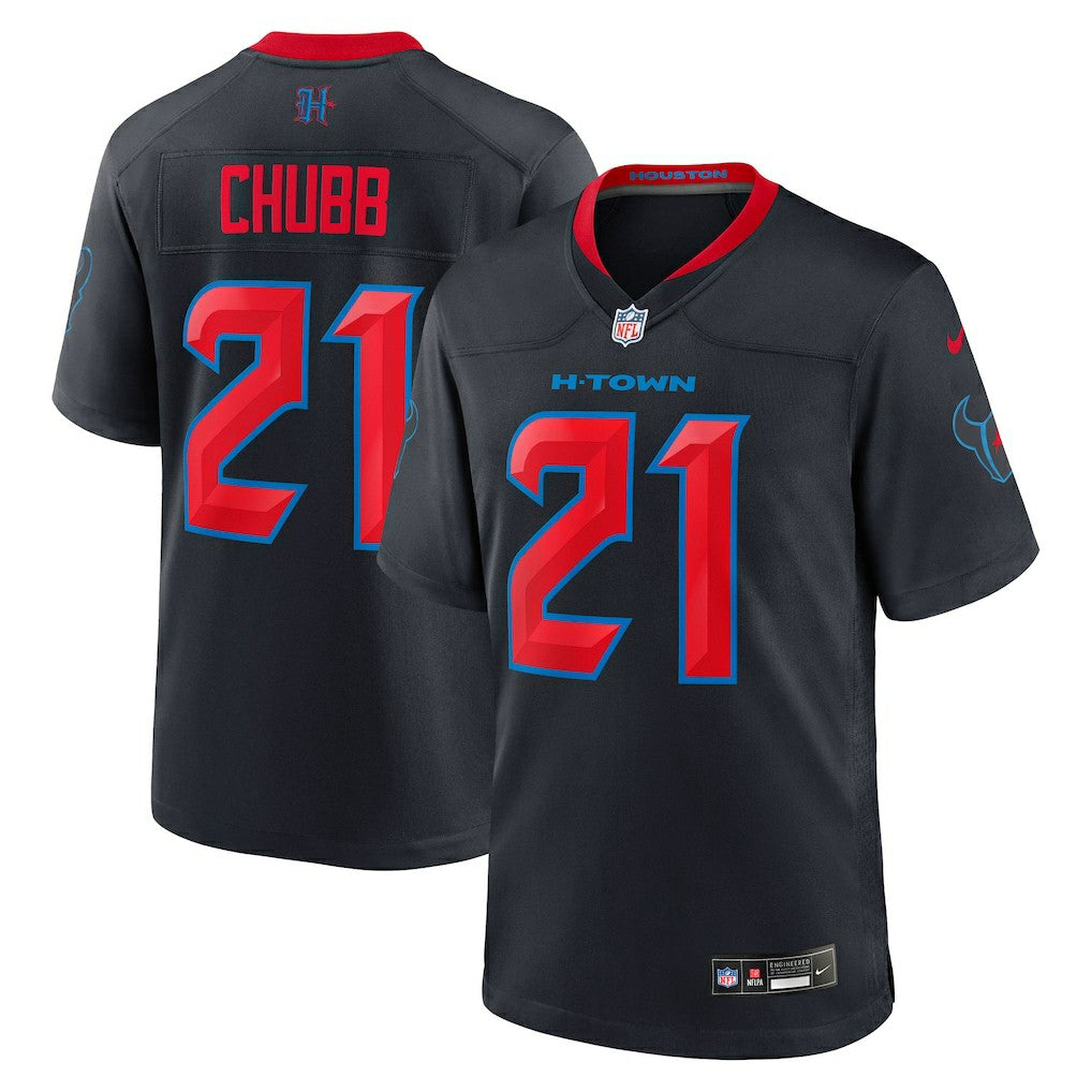 Nick Chubb Houston Texans Alternate 2 Game Jersey Navy | Nike for Sale