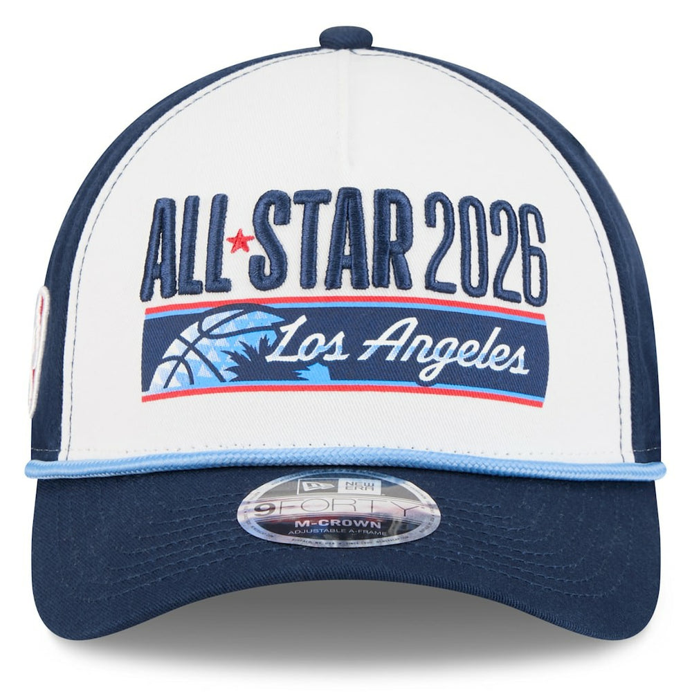 2026 NBA All-Star Game A-Frame 9FORTY Adjustable Hat White/Navy - NBA