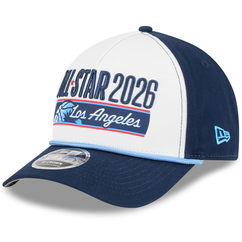 2026 NBA All-Star Game A-Frame 9FORTY Adjustable Hat White/Navy - NBA