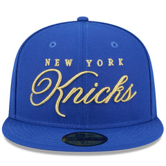 New York Knicks 2026 NBA All-Star Game Script 59FIFTY Fitted Hat Blue - NBA