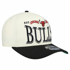 Chicago Bulls Stretched 2-Tone A-Frame 9FIFTY Adjustable Hat Cream/Black - NBA