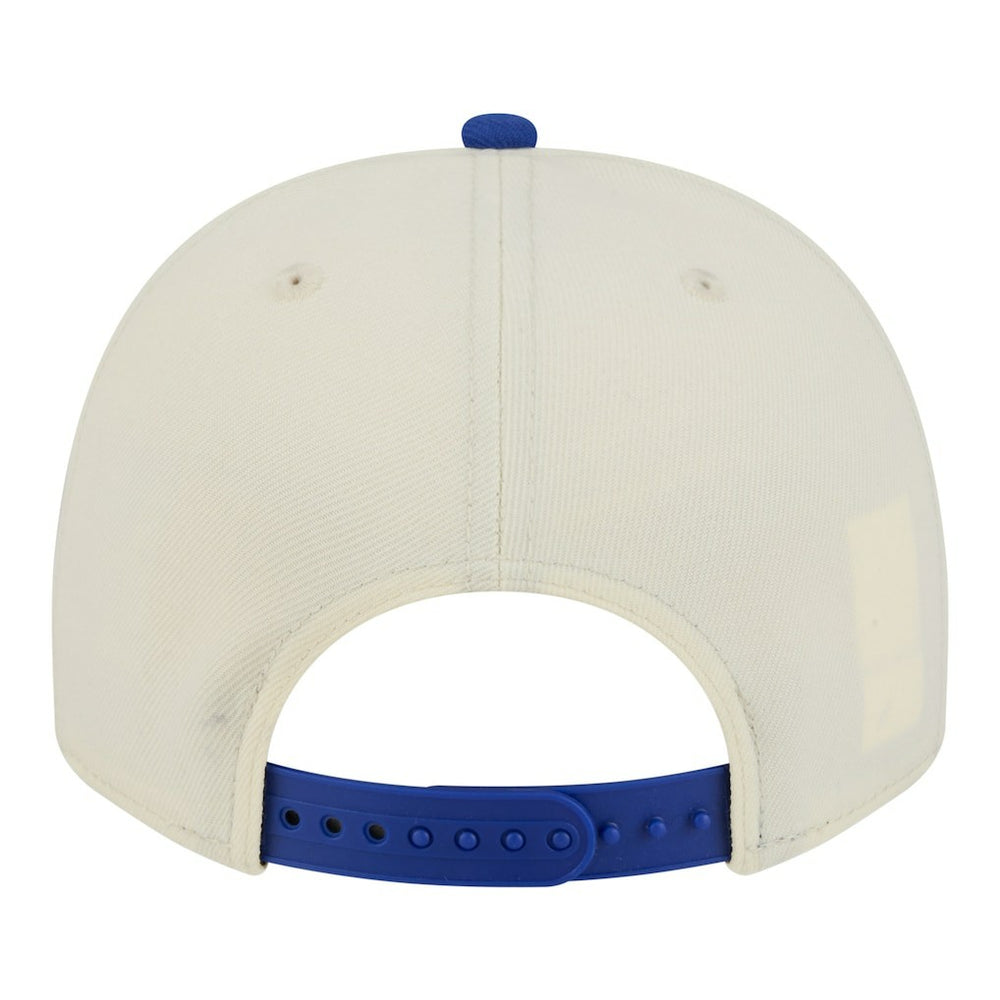 Golden State Warriors Stretched 2-Tone A-Frame 9FIFTY Adjustable Hat Cream/Royal - NBA