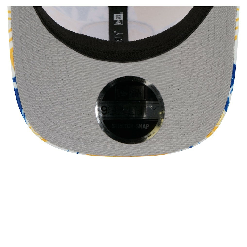 Golden State Warriors Fan Pack Tropical Pattern 9SEVENTY Adjustable Hat White - NBA
