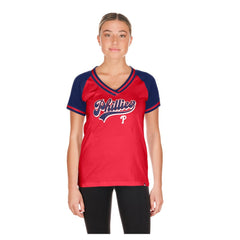 Philadelphia Phillies New Era Women's Gameday V-Neck T-Shirt - MLB