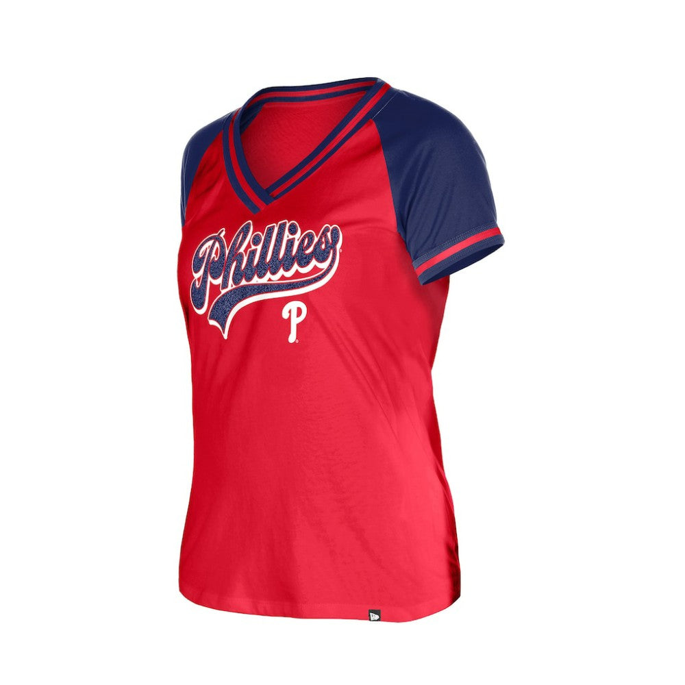 Philadelphia Phillies New Era Women's Gameday V-Neck T-Shirt - MLB
