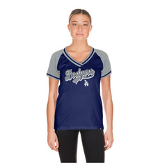 Los Angeles Dodgers New Era Women's Gameday V-Neck T-Shirt - MLB