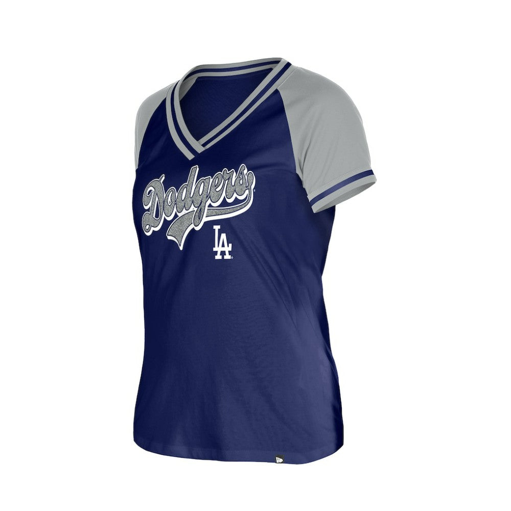 Los Angeles Dodgers New Era Women's Gameday V-Neck T-Shirt - MLB
