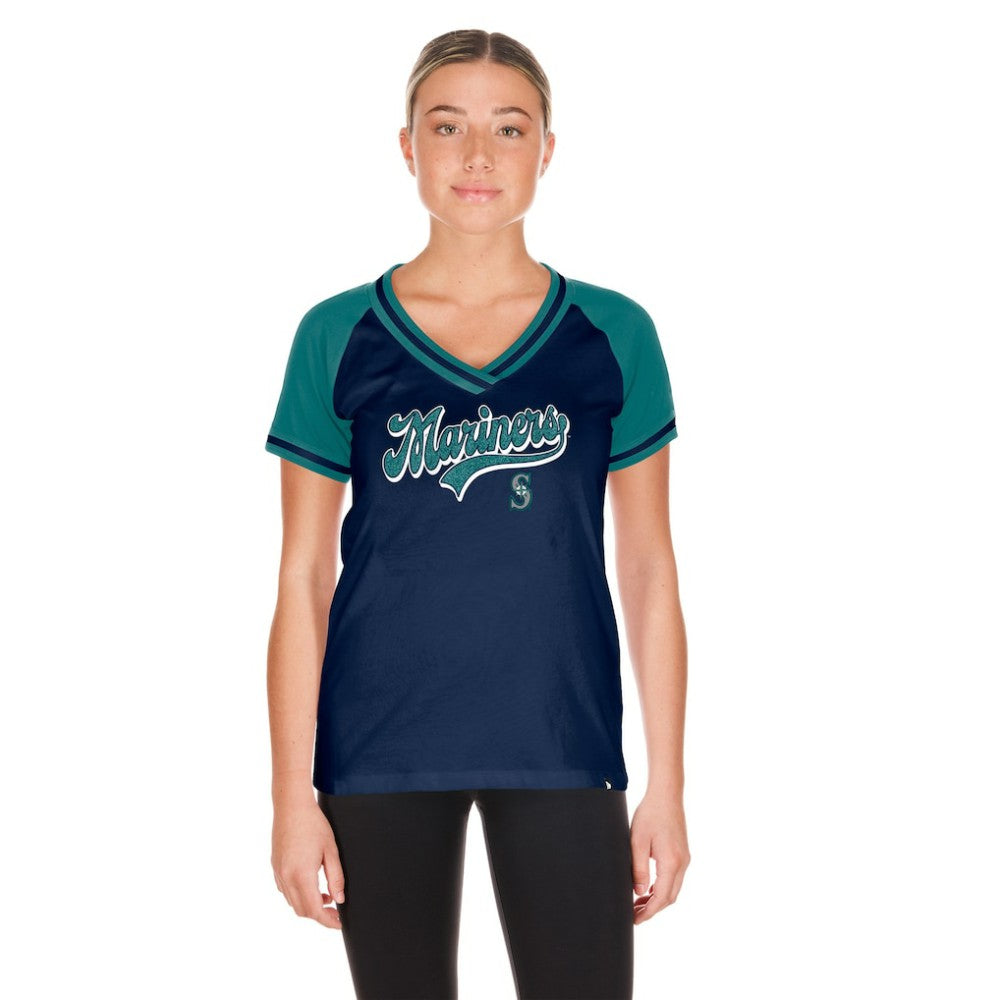 Seattle Mariners New Era Women's Gameday V-Neck T-Shirt - MLB