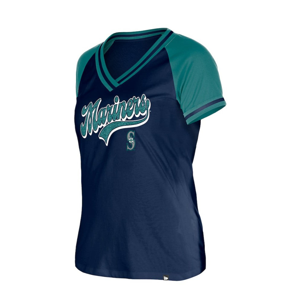 Seattle Mariners New Era Women's Gameday V-Neck T-Shirt - MLB