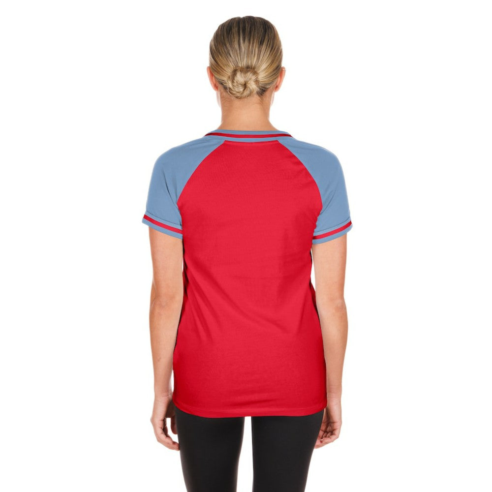 Texas Rangers New Era Women's Gameday V-Neck T-Shirt - MLB