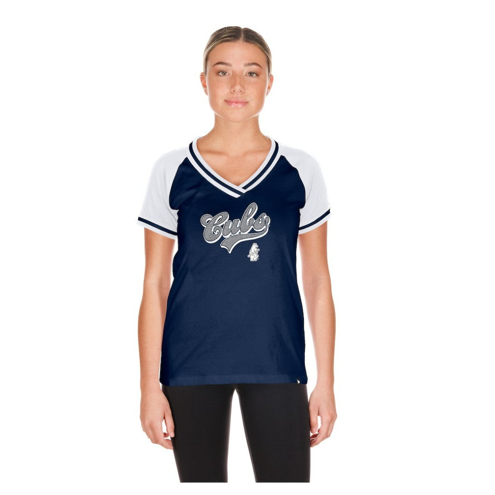 Chicago Cubs New Era Women's Gameday V-Neck T-Shirt - MLB