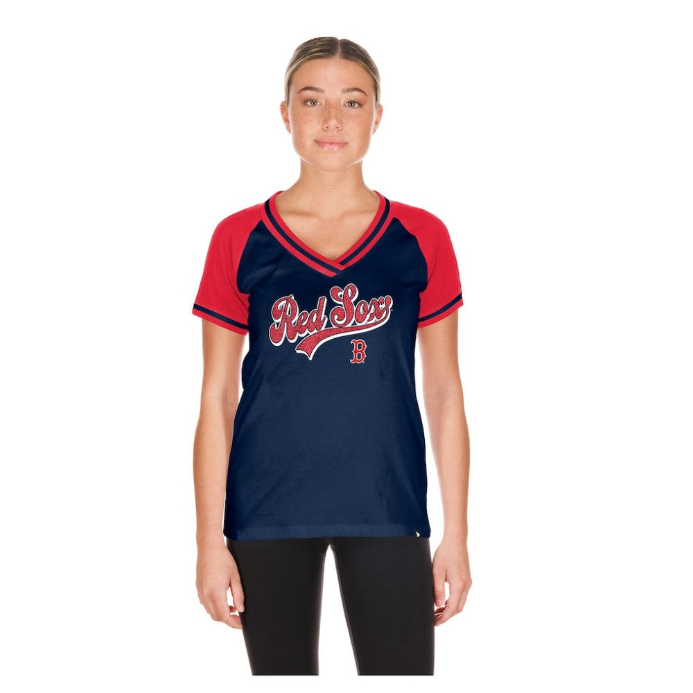 Boston Red Sox New Era Women's Gameday V-Neck T-Shirt - MLB