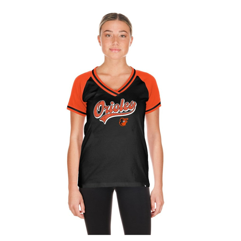 Baltimore Orioles New Era Women's Gameday V-Neck T-Shirt - MLB
