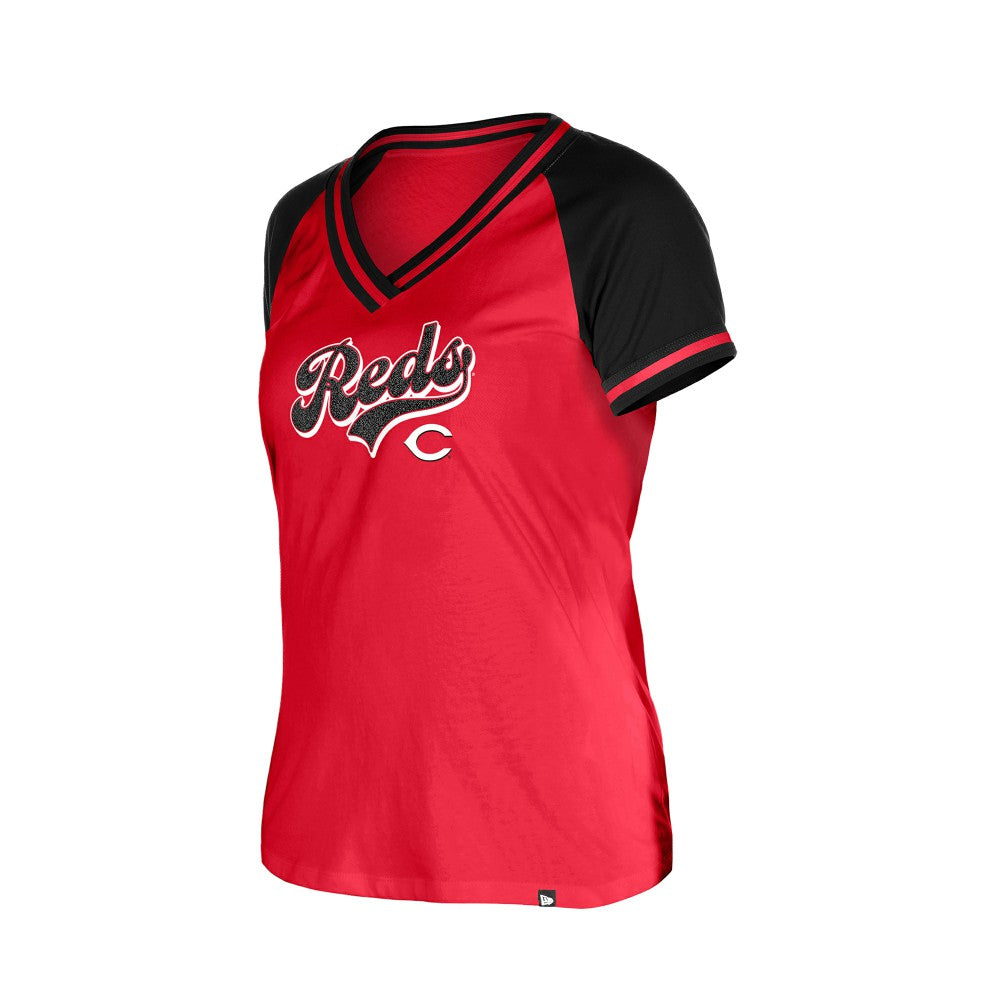 Cincinnati Reds New Era Women's Gameday V-Neck T-Shirt - MLB