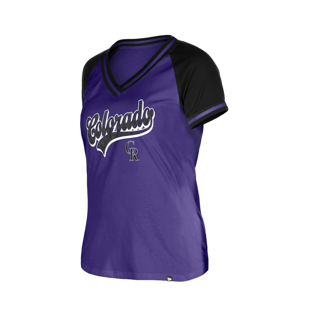 Colorado Rockies New Era Women's Gameday V-Neck T-Shirt - MLB