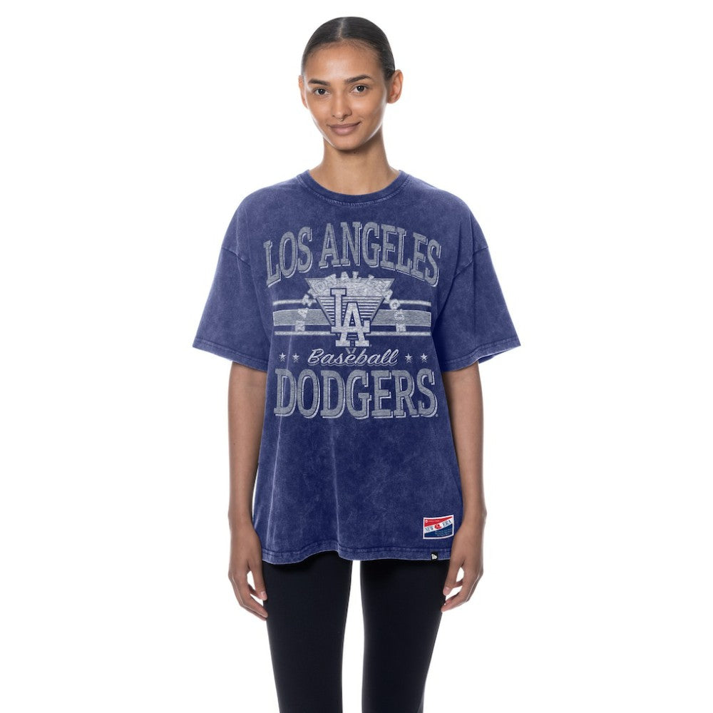 Los Angeles Dodgers New Era Women's Oversized Boyfriend T-Shirt - MLB