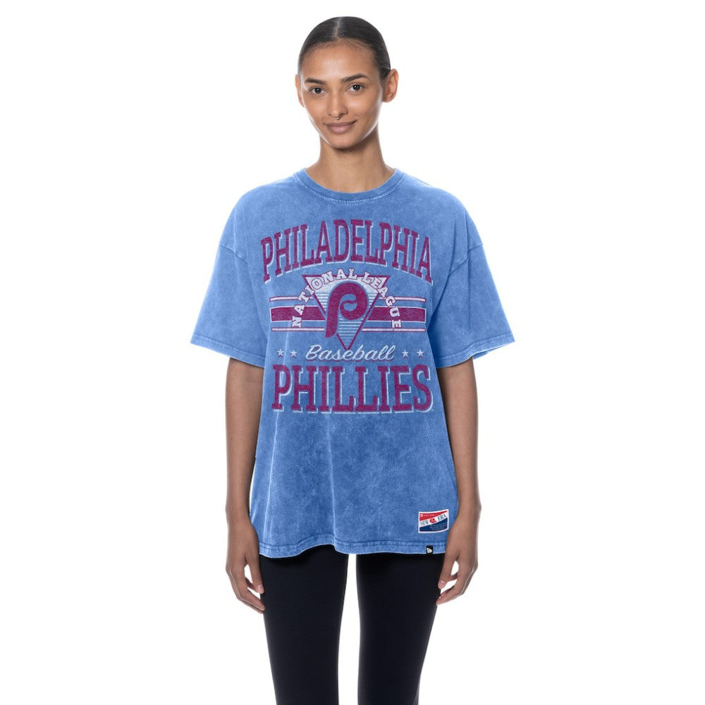 Philadelphia Phillies New Era Women's Oversized Boyfriend T-Shirt - MLB