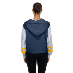 Milwaukee Brewers New Era Women's Boxy Lace-Up Hoodie - MLB